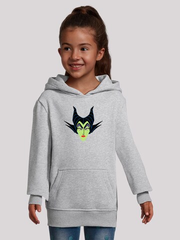 F4NT4STIC Sweatshirt 'Disney Bösewichte Maleficent Face' in Grijs: voorkant