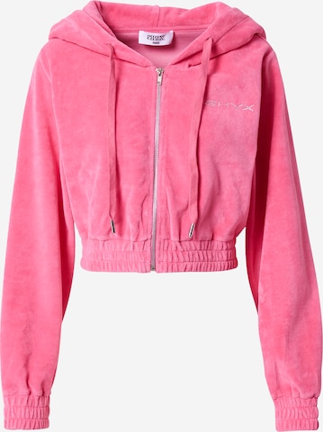 Veste de survêtement 'Fame' SHYX en rose : devant