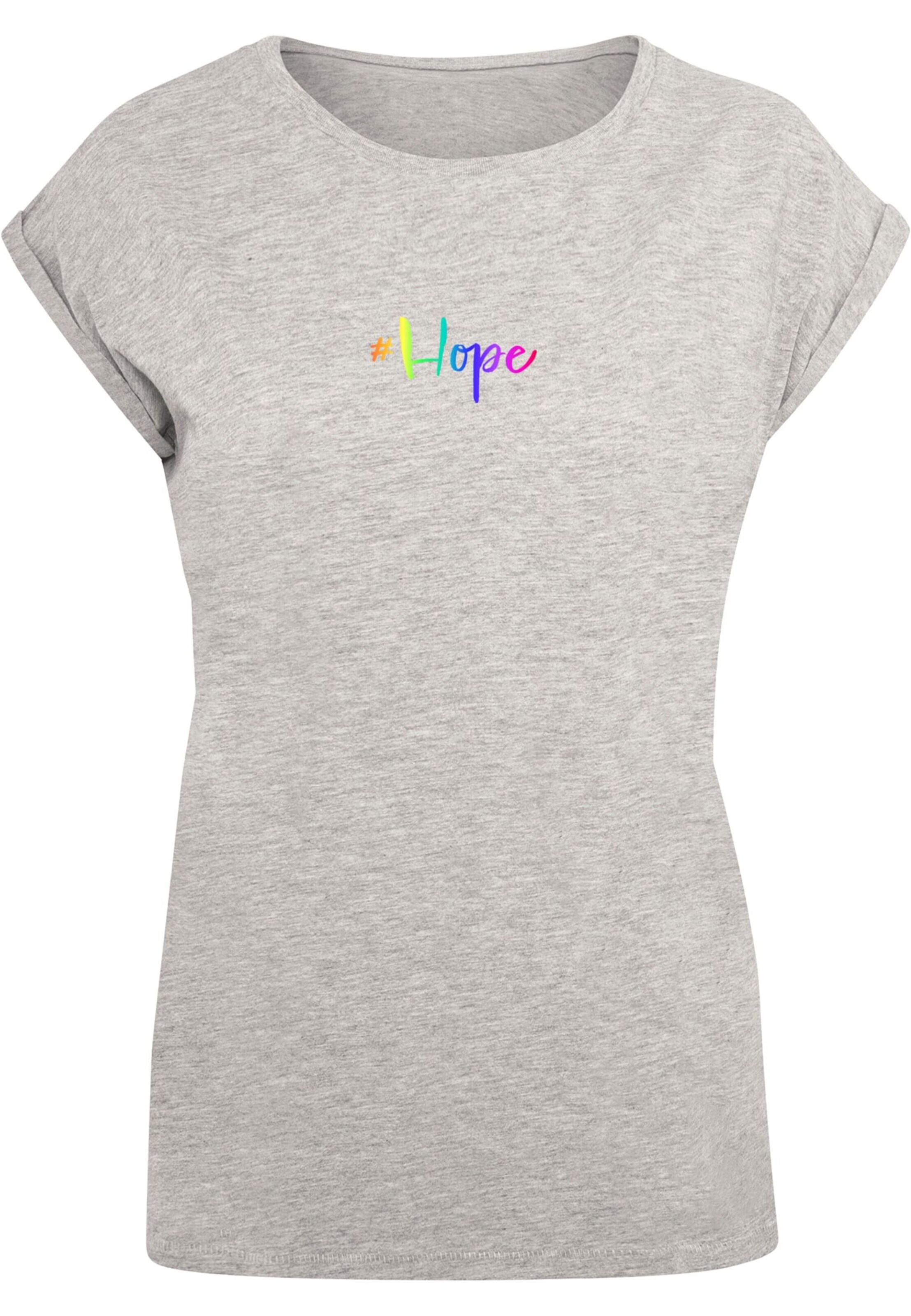 T-shirt 'Hope Rainbow' Merchcode en gris : devant