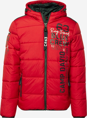 CAMP DAVID Zimska jakna | rdeča barva: sprednja stran