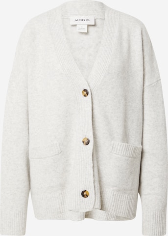 Monki Knit cardigan in White: front