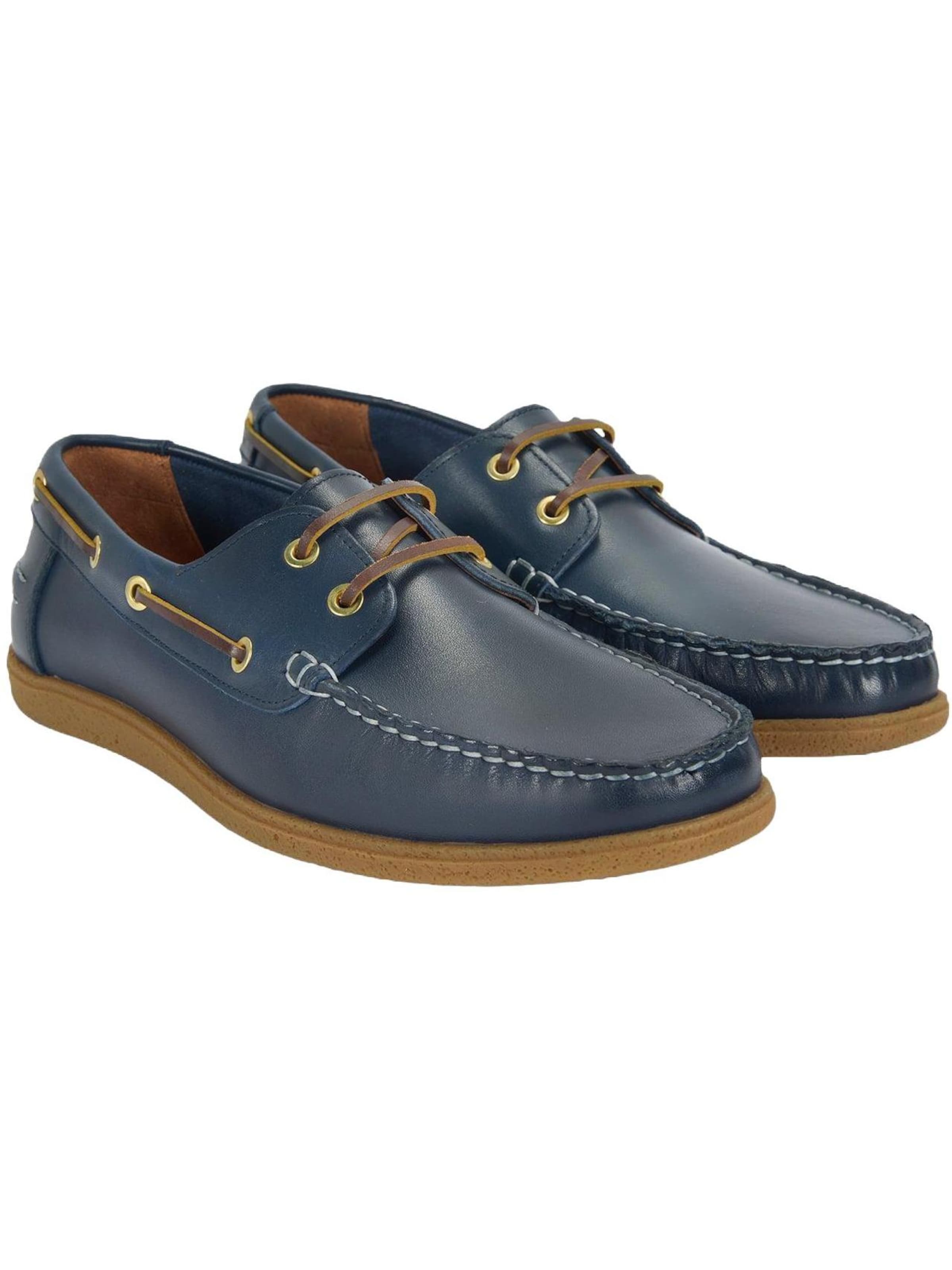 Desa Classic Flats 'Slip-Ons' in Blue: front