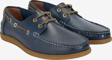 Desa Classic Flats 'Slip-Ons' in Blue: front
