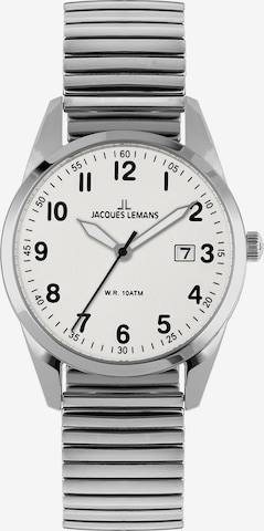 Jacques Lemans Analog Watch in Silver: front