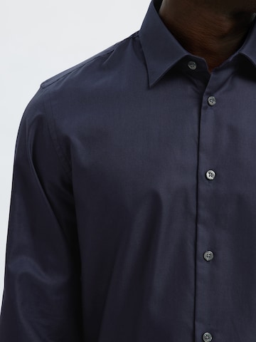 SELECTED Slim Fit Hemd 'SLHCLARK' in Blau