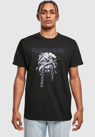 Merchcode Shirt 'Powerslave - Head' in Zwart: voorkant