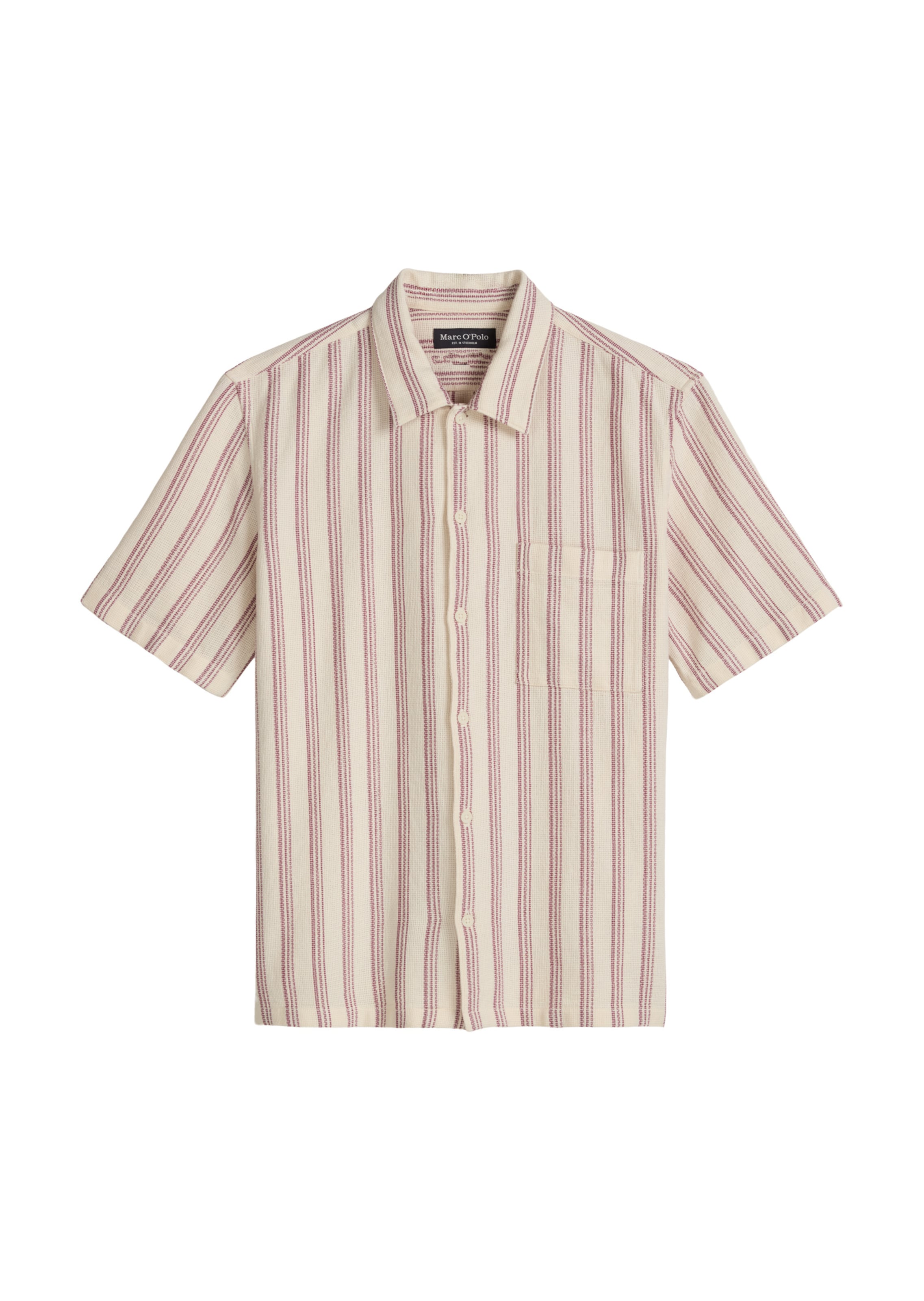 Coupe regular Chemise Marc O'Polo en beige : devant