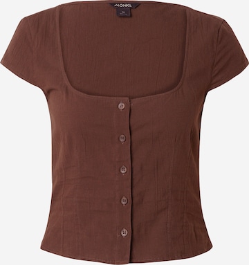 Monki - Blusa en marrón: frente