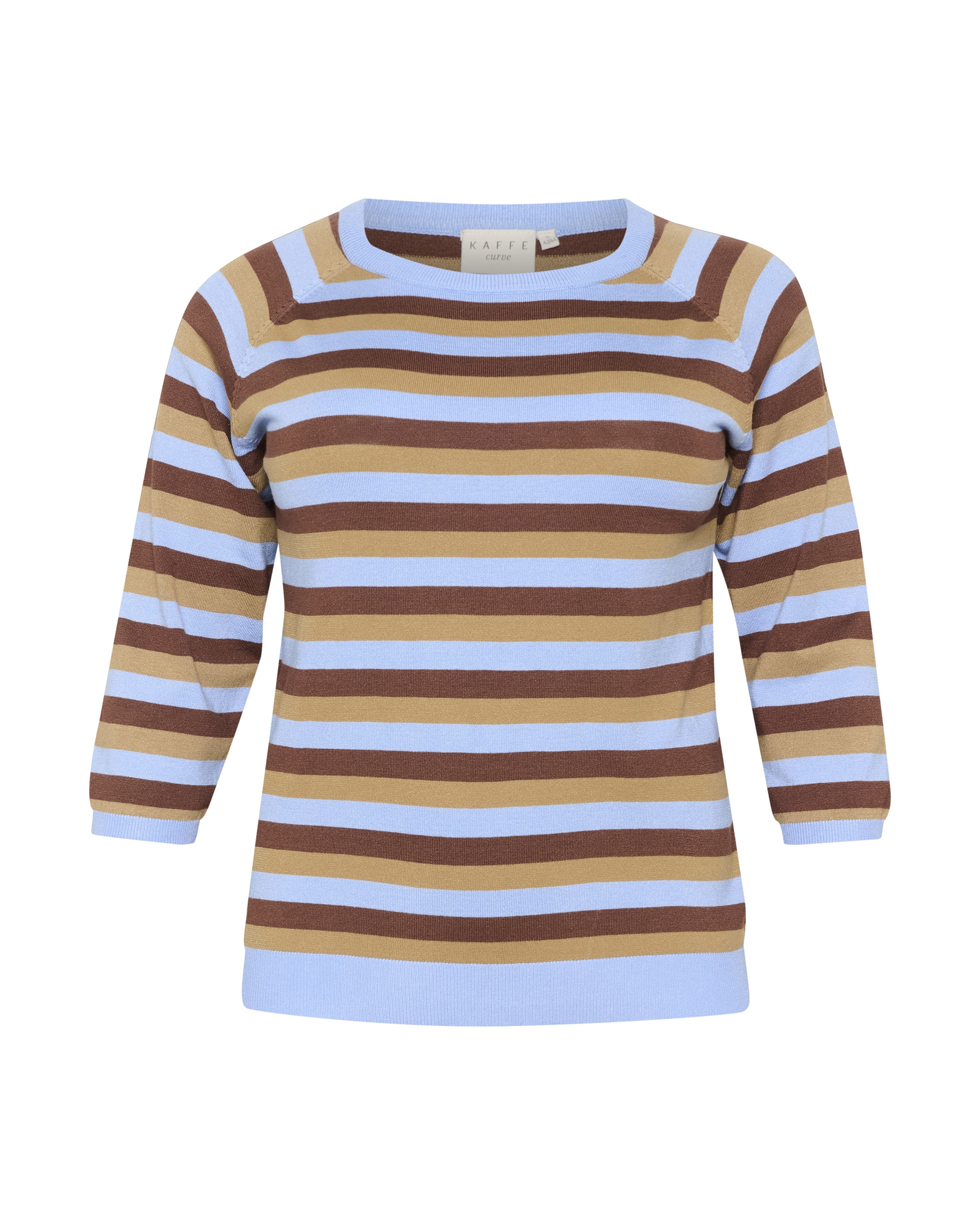 KAFFE CURVE Pulover 'Tilda' | modra barva: sprednja stran