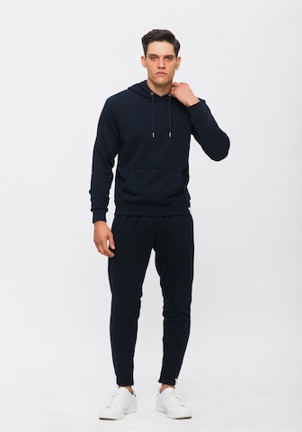 Tom Barron Joggingpak in Blauw: voorkant