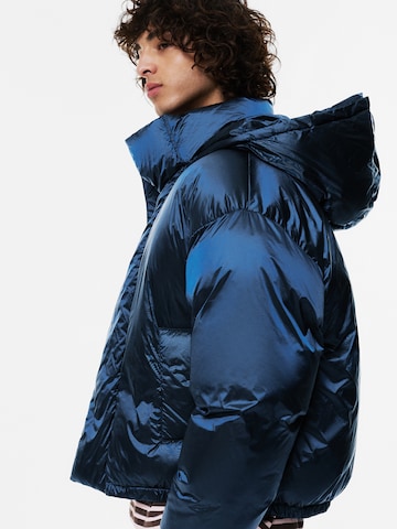 Pull&Bear Zimná bunda - Modrá