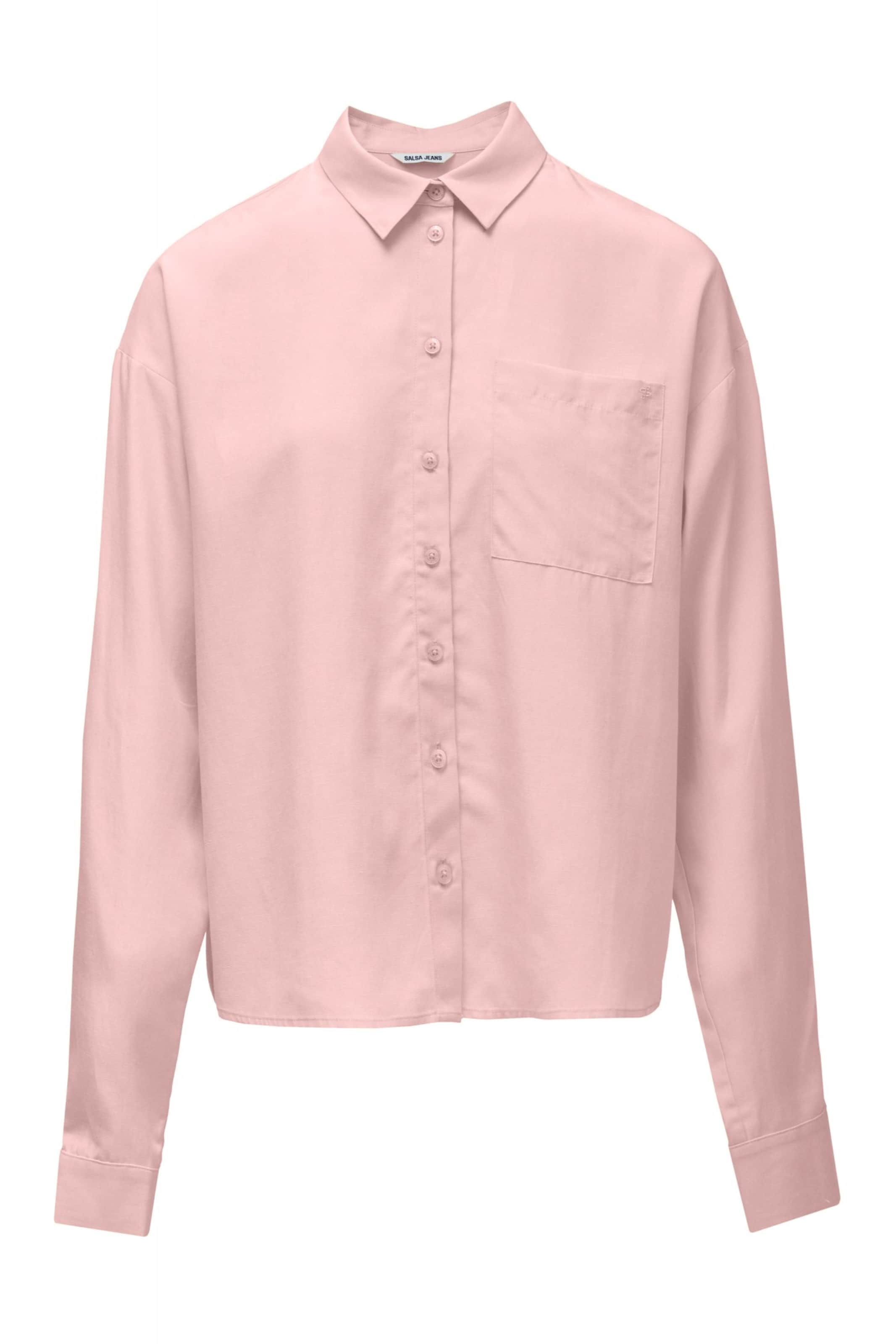 Salsa Jeans Blouse in Roze: voorkant