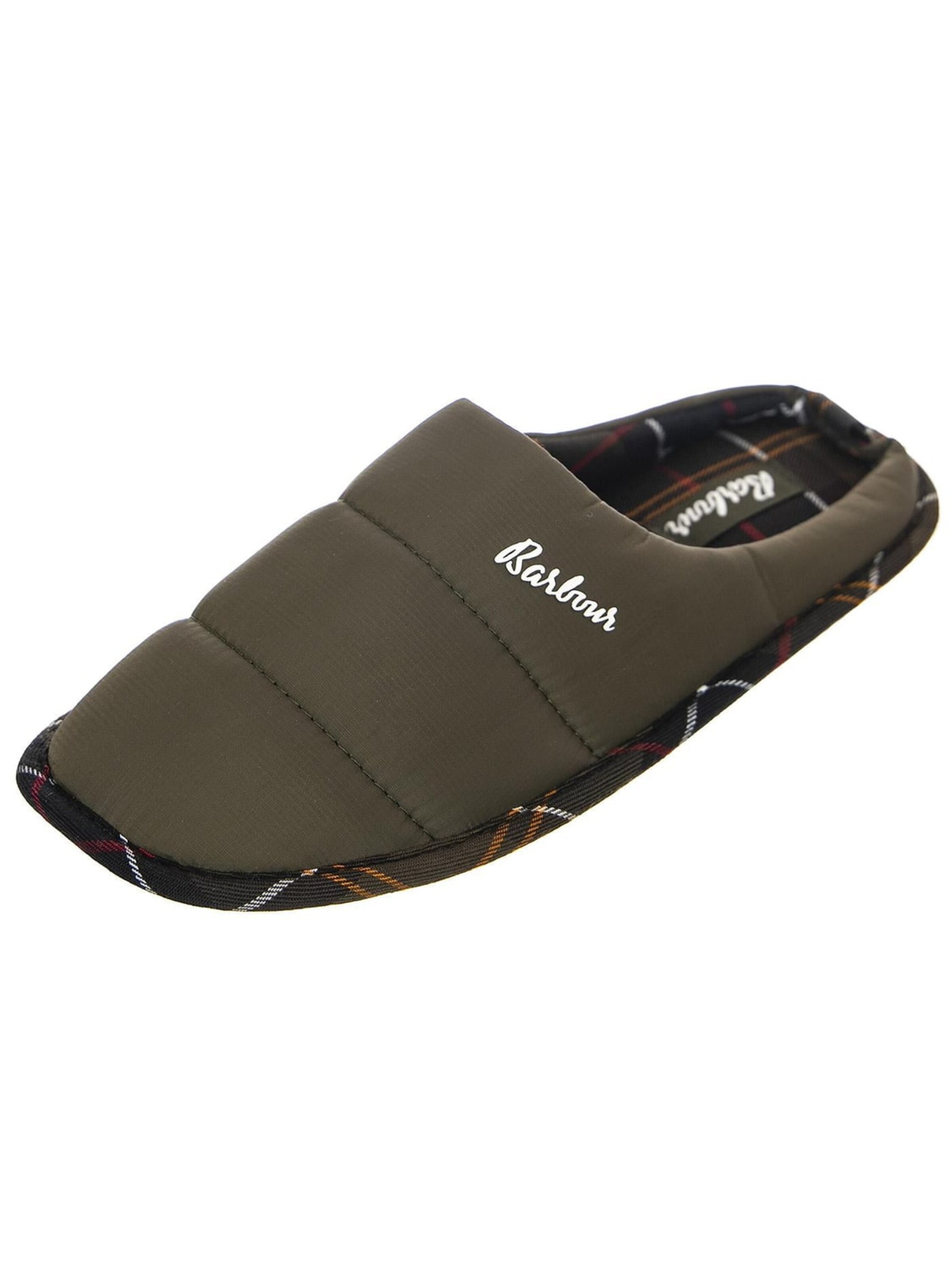 Barbour Sandales 'Unisex Scottie Olive Slippers' en 38 en marron, Vue avec produit