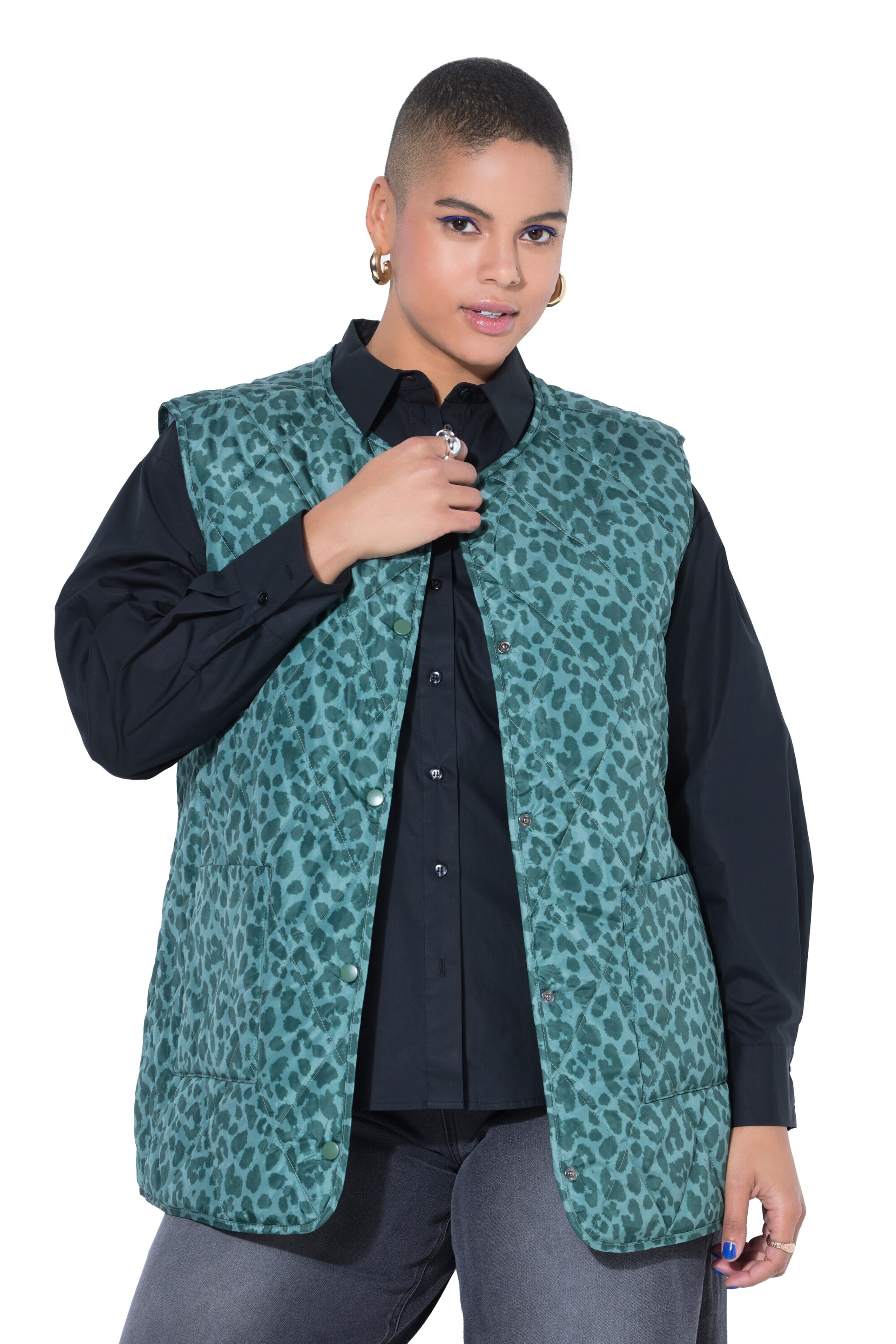 Studio Untold Vest in Blue: front