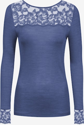 Mey Unterhemd 'Wool Love' in Blau: Vorderseite