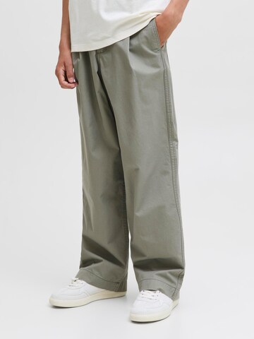 Baggy Pantalon Jack & Jones Junior en gris : devant