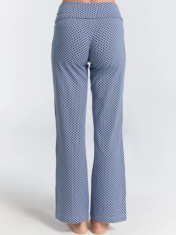 Leela COTTON Wide leg Pants 'Damen Bio-Baumwoll Komforthose' in Blue
