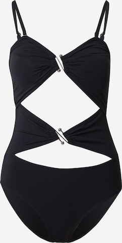 VERO MODA Bralette Swimsuit 'NADIA' in Black: front