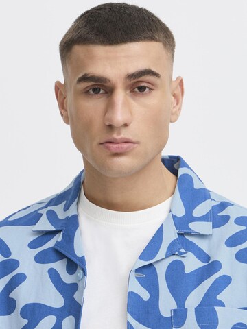 !Solid Comfort fit Button Up Shirt ' SDOLAVI ' in Blue