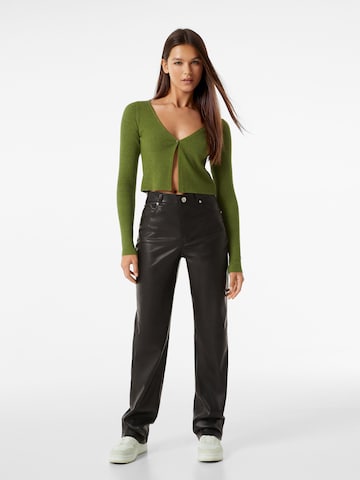 Coupe slim Pantalon Bershka en noir