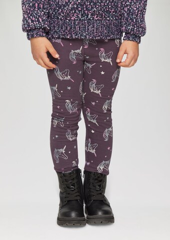 s.Oliver Skinny Leggings in Lila: Vorderseite