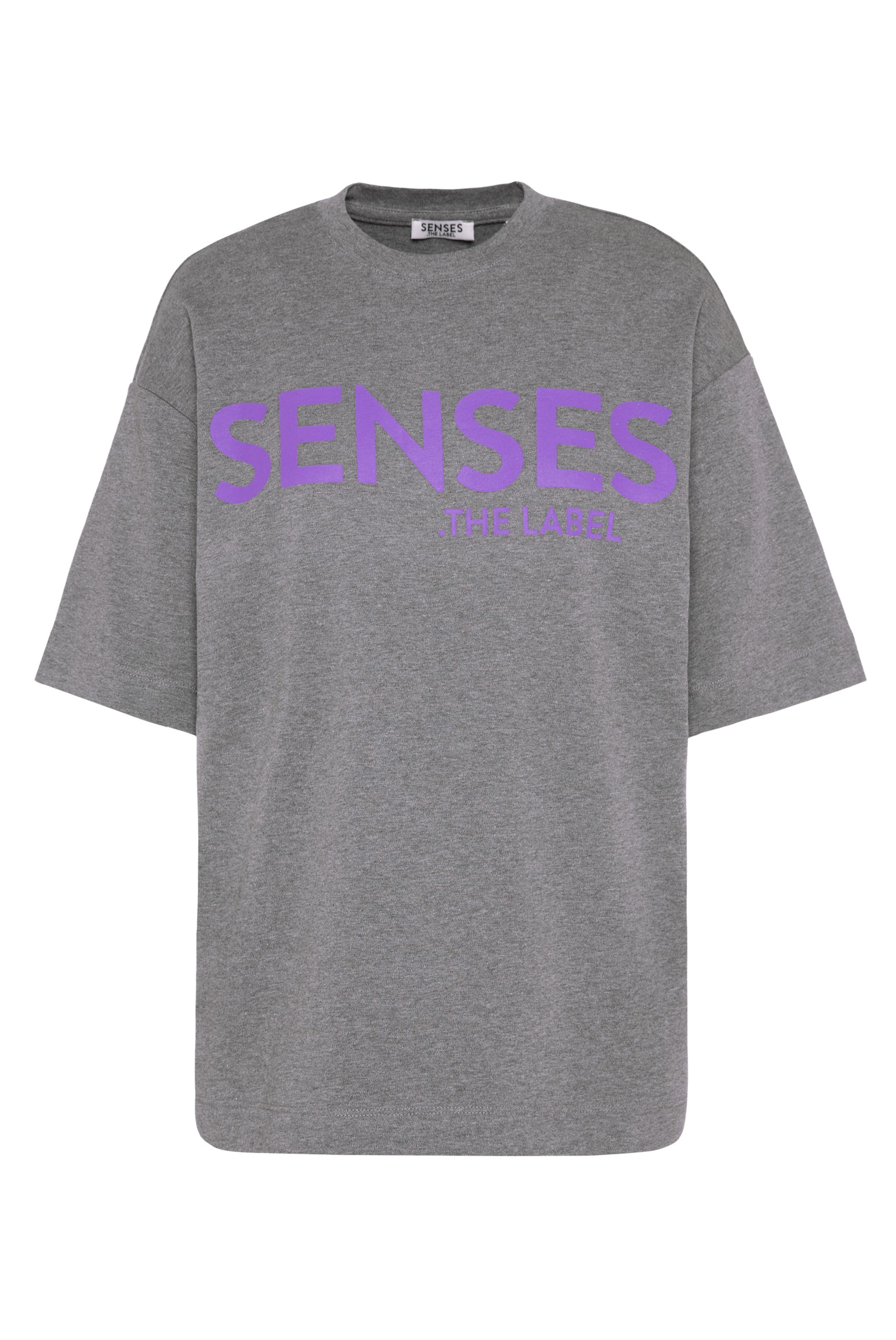 SENSES.THE LABEL T-Shirt in Grau: Vorderseite