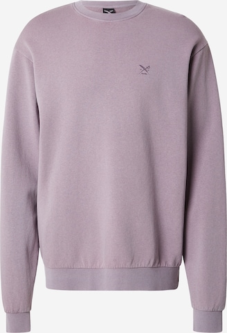 Iriedaily Sweatshirt 'Waterkeeper' in Purple: front