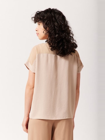 NAF NAF Bluse 'Christine' in Beige