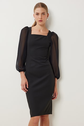 Happiness İstanbulHaljina za ured - crna boja: prednji dio