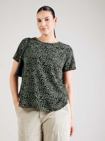 Camicia da donna 'CARVICA' di ONLY Carmakoma in verde: frontale