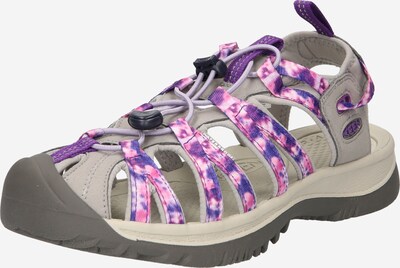 KEEN Sandales 'WHISPER' en pierre / orchidée / violet foncé / blanc, Vue avec produit