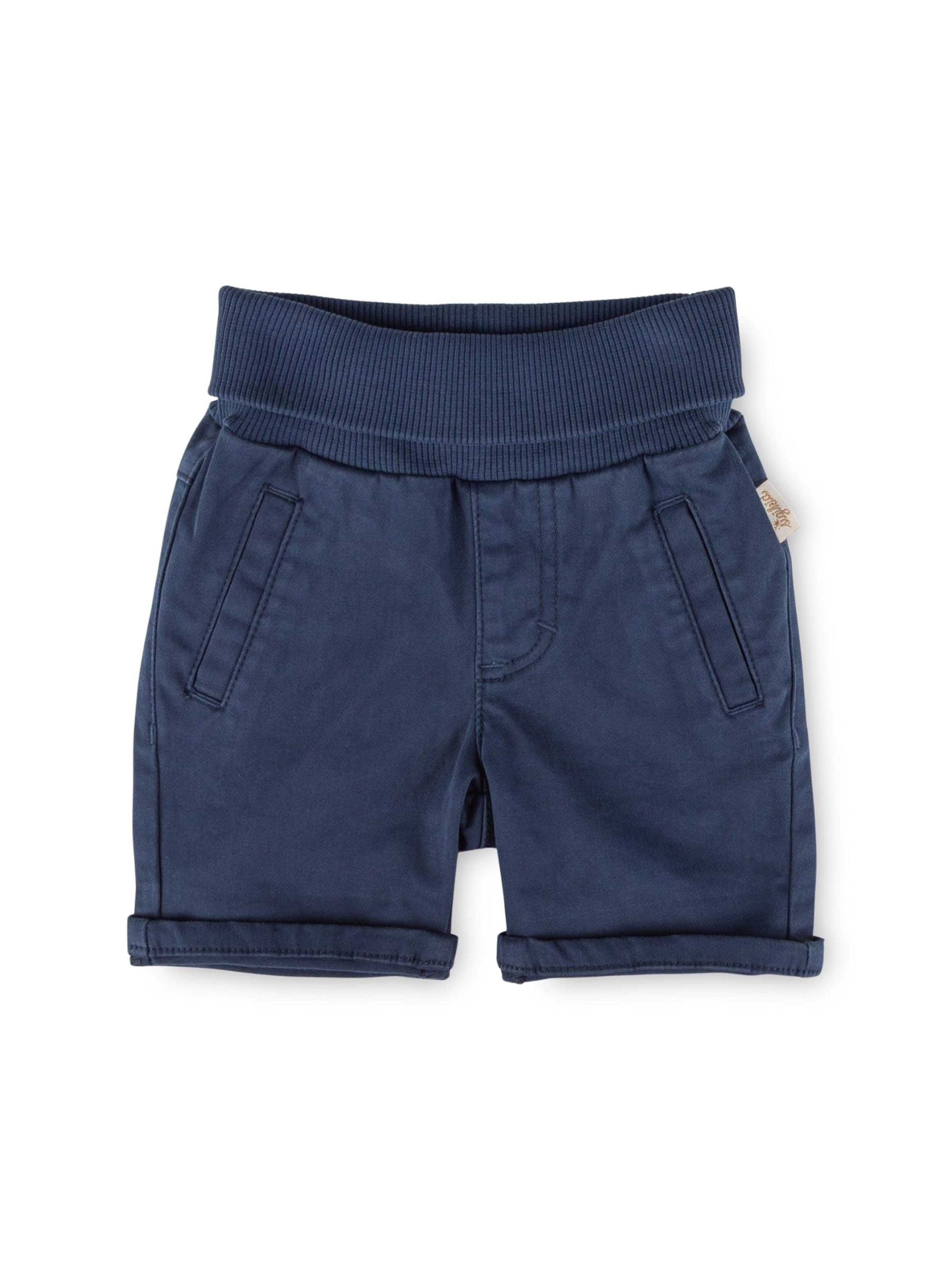 SIGIKID Regular Pants 'Gabardine-Bermuda Tiger & Löwe' in Blue: front