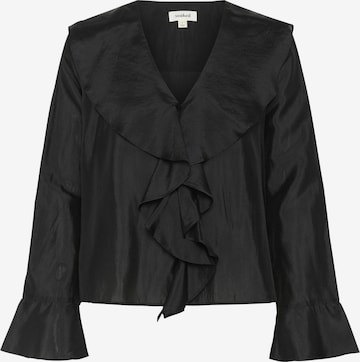 SOAKED IN LUXURY Blouse 'Karolina' in Zwart: voorkant
