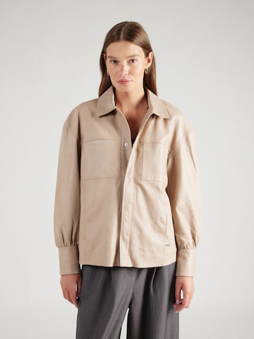 Maze Between-Season Jacket in Beige: front