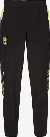 PUMA Regular Workout Pants 'Borussia Dortmund' in Black: front