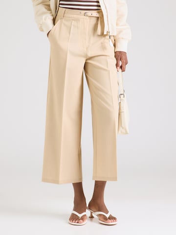ABOUT YOU Pressveckad byxa 'Antonina' i beige: framsida