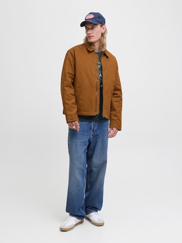 JACK & JONES Φθινοπωρινό και ανοιξιάτικο μπουφάν ''JJEDOVER' σε καφέ