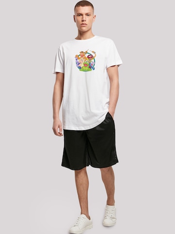 F4NT4STIC Shirt 'Disney Muppets Group Circle' in White