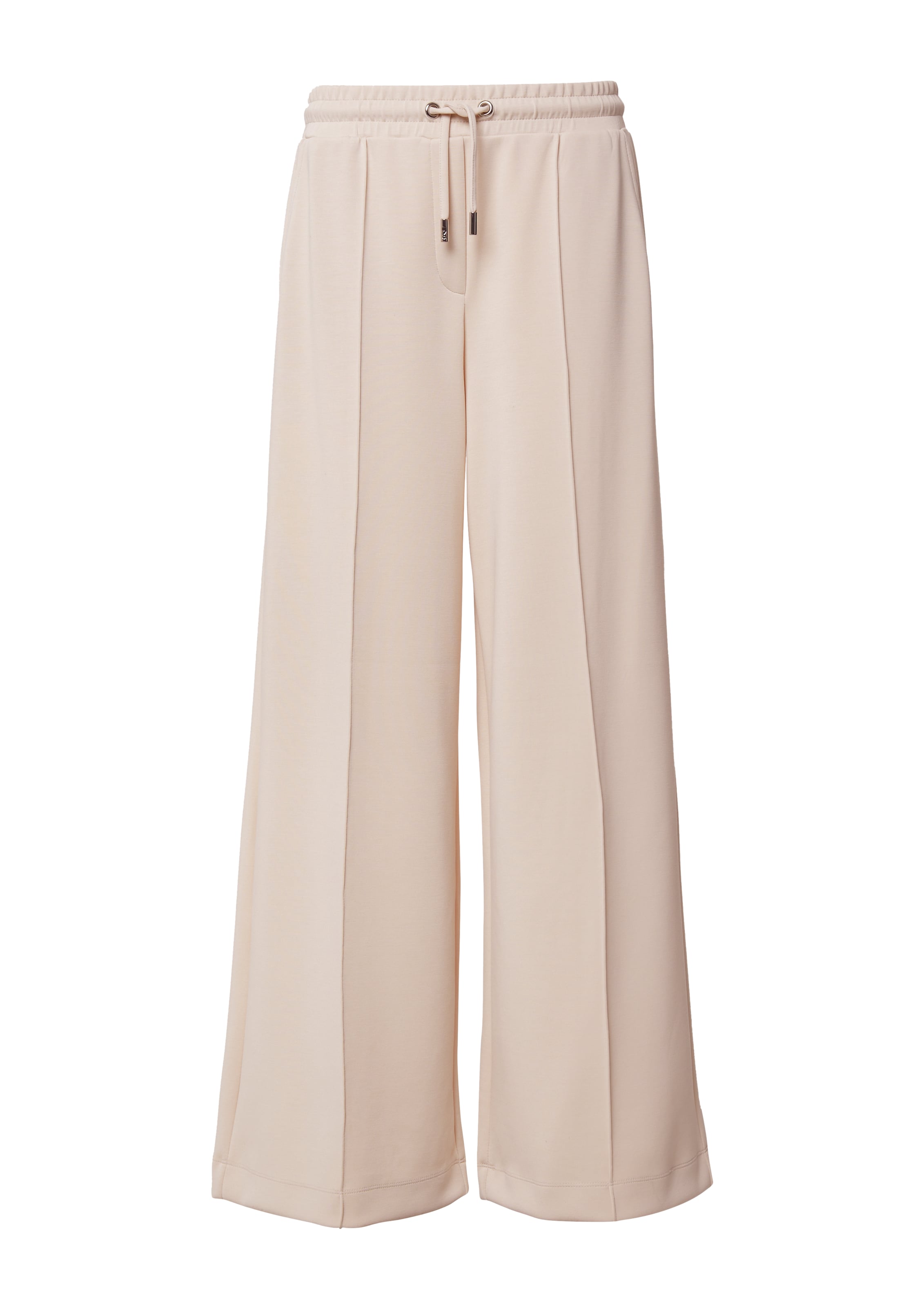 Wide Leg Pantalon comma casual identity en beige : devant