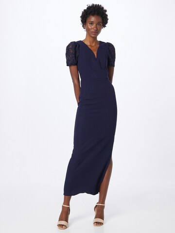 Skirt & Stiletto Evening Dress 'Vivyian' in Blue: front