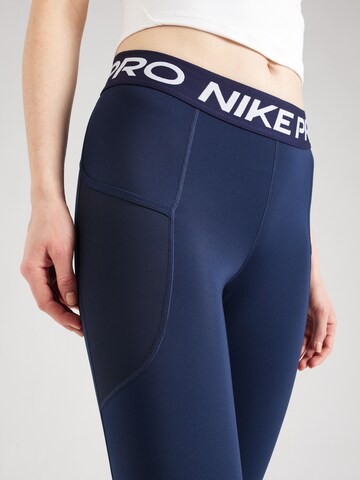 NIKE Skinny Sporthose in Blau