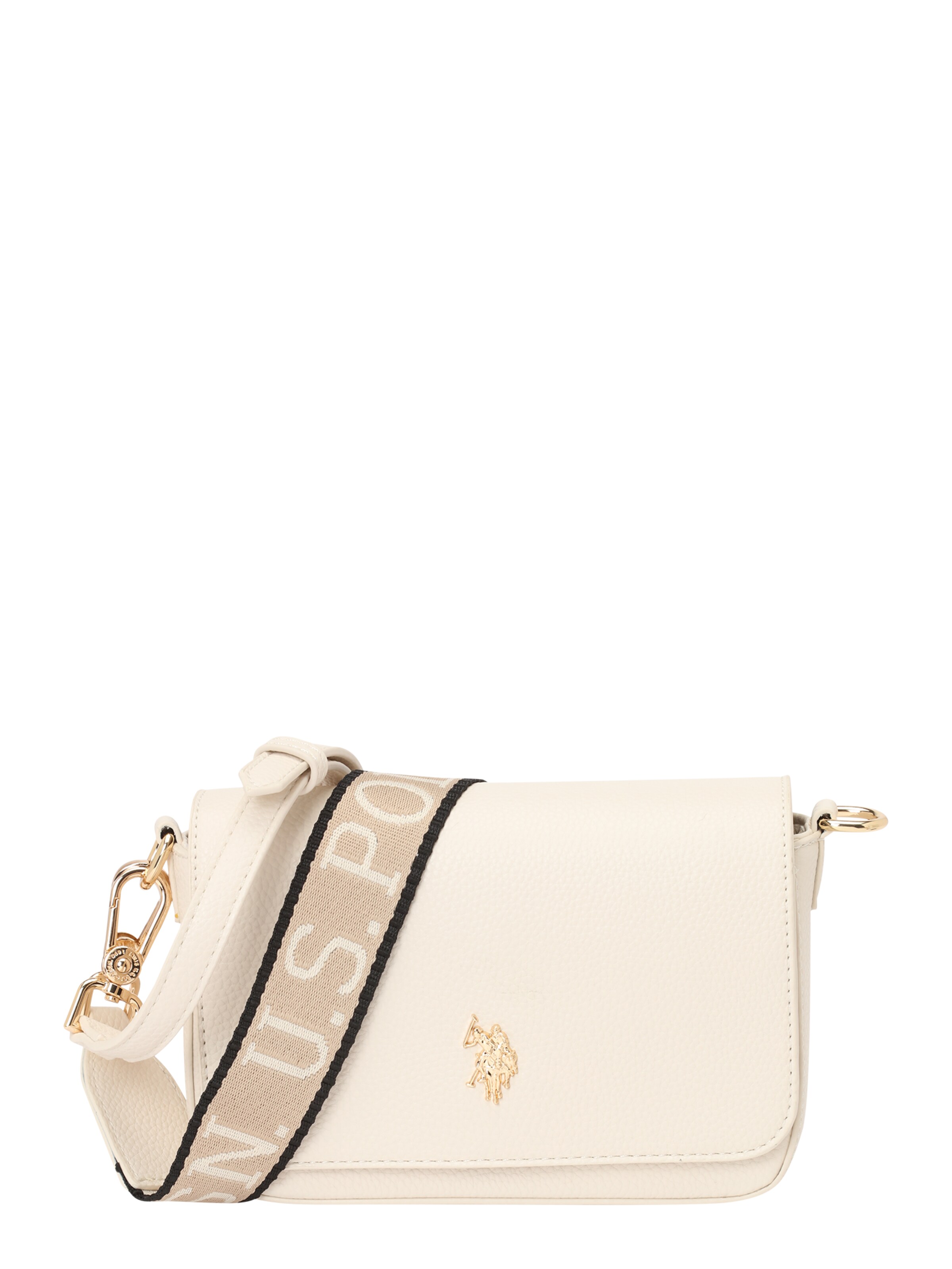 Borsa a tracolla 'Mansion' di U.S. POLO ASSN. in bianco: frontale