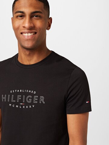 TOMMY HILFIGER - Camisa em preto