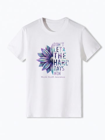 T-shirt 'Women's Short Sleeve Shirt Summer Tops' LapaPlus en blanc