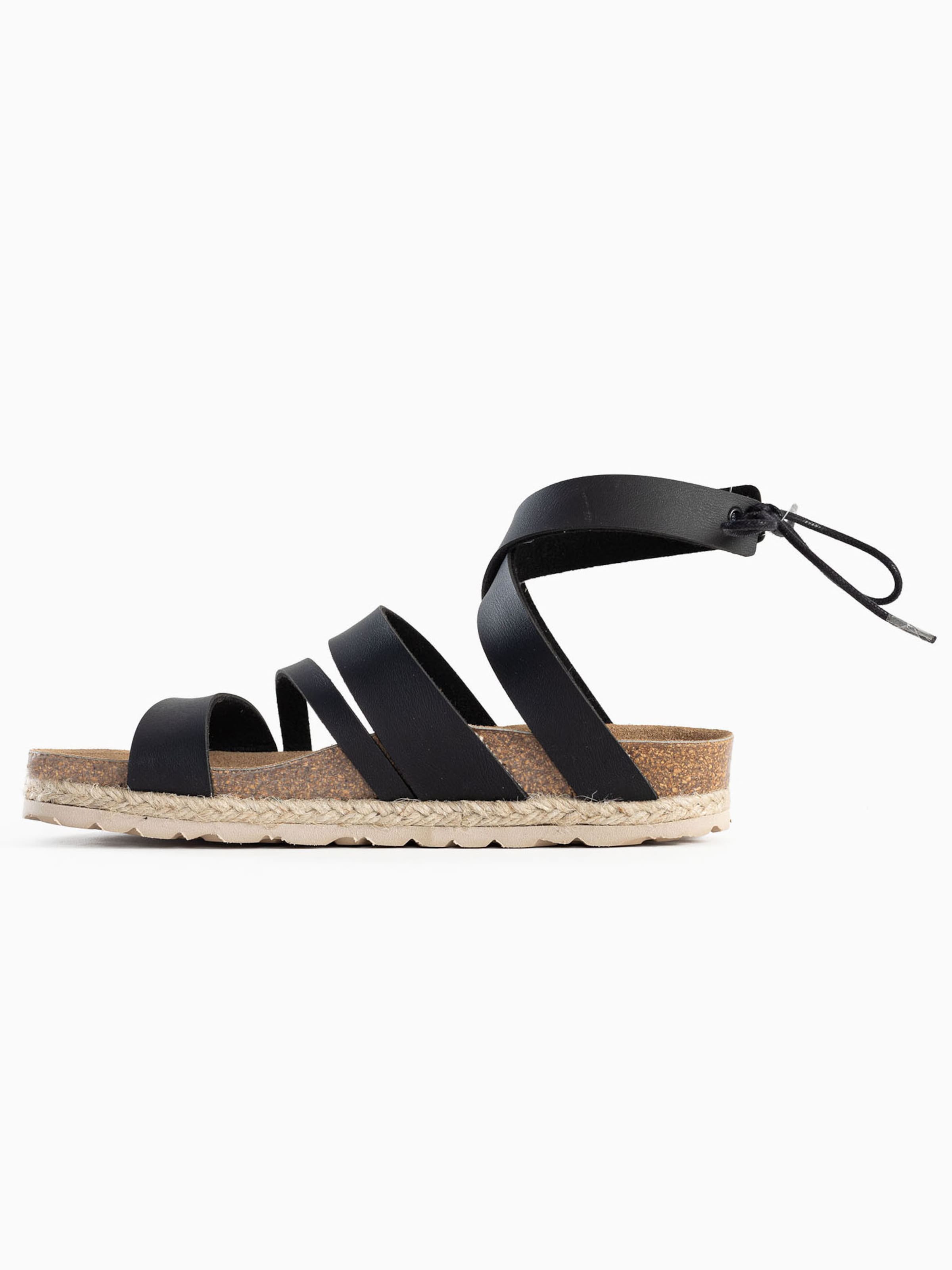 Sandale cu baretă 'Braltar' de la Bayton pe negru