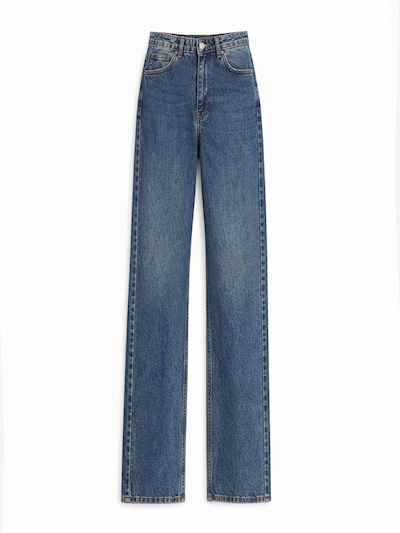 IT'S BASIC Jean 'EMMA Straight High Rise' en bleu roi, Vue avec produit
