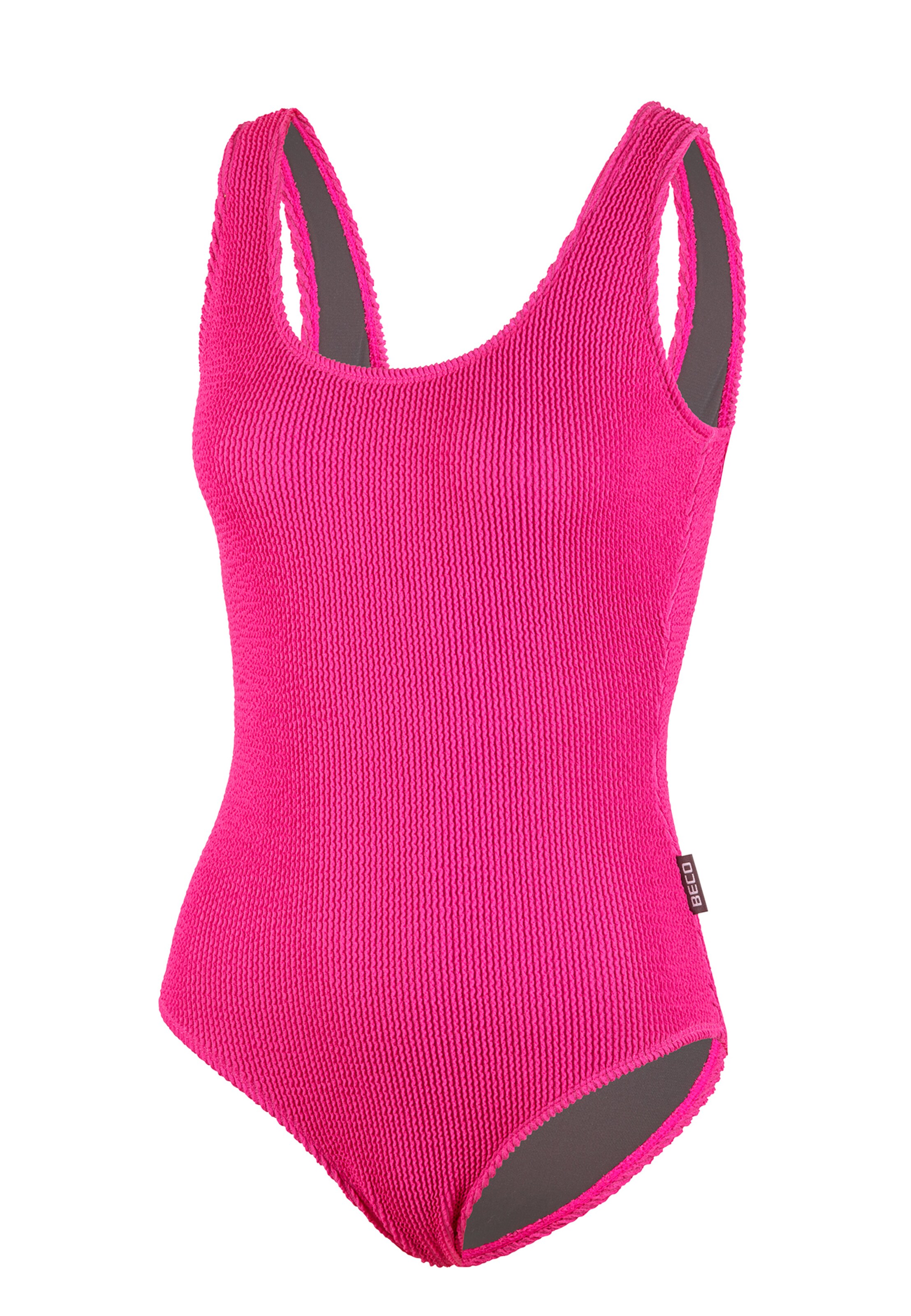 BECO the world of aquasports Bustier Badeanzug 'Crinkle Classic' in Pink