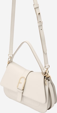 FURLA Shoulder Bag 'FLOW' in White: front