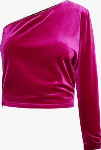 faina Top in Roze: voorkant