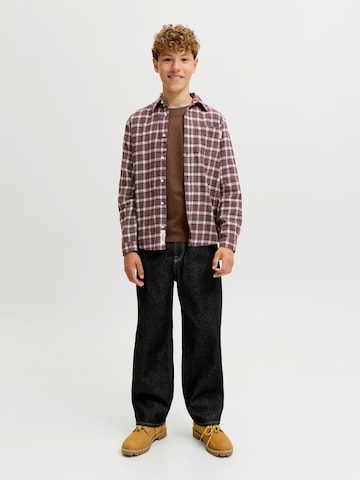 Jack & Jones Junior Μπλουζάκι 'JJEStar' σε καφέ
